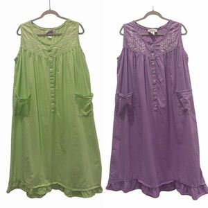 Anthony Richards Embroidered Spring Cottagecore Muumuu House Dresses Size 1X (2)